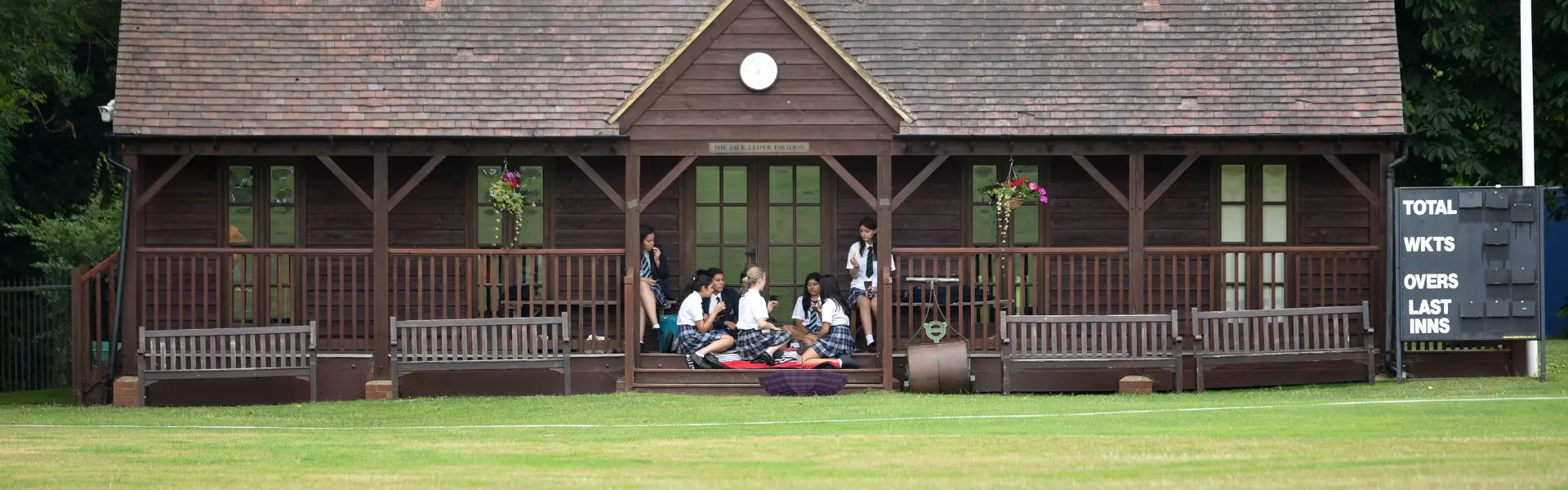 Amplify - success story banners - how chigwell school doubled enquiries with google ads - Cricket pavillion