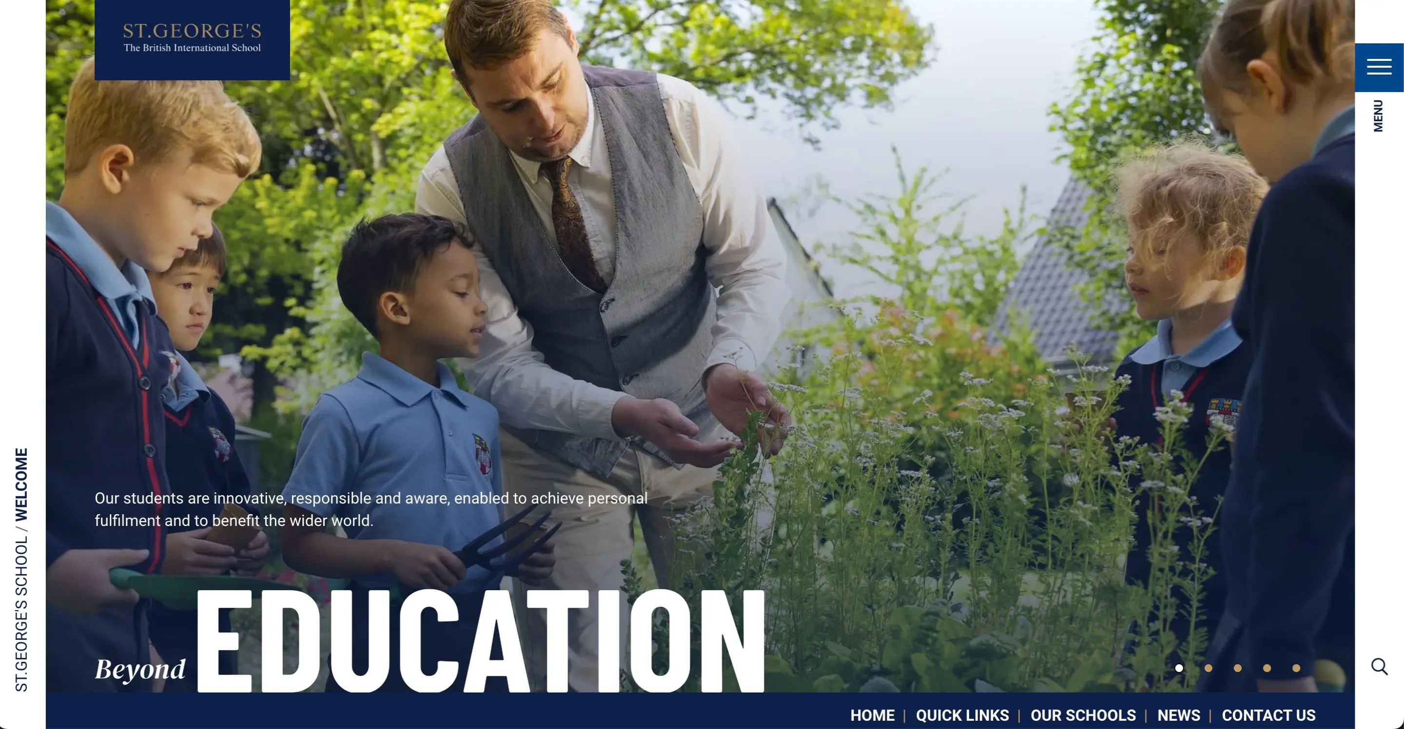 St George's School Website Snapshot