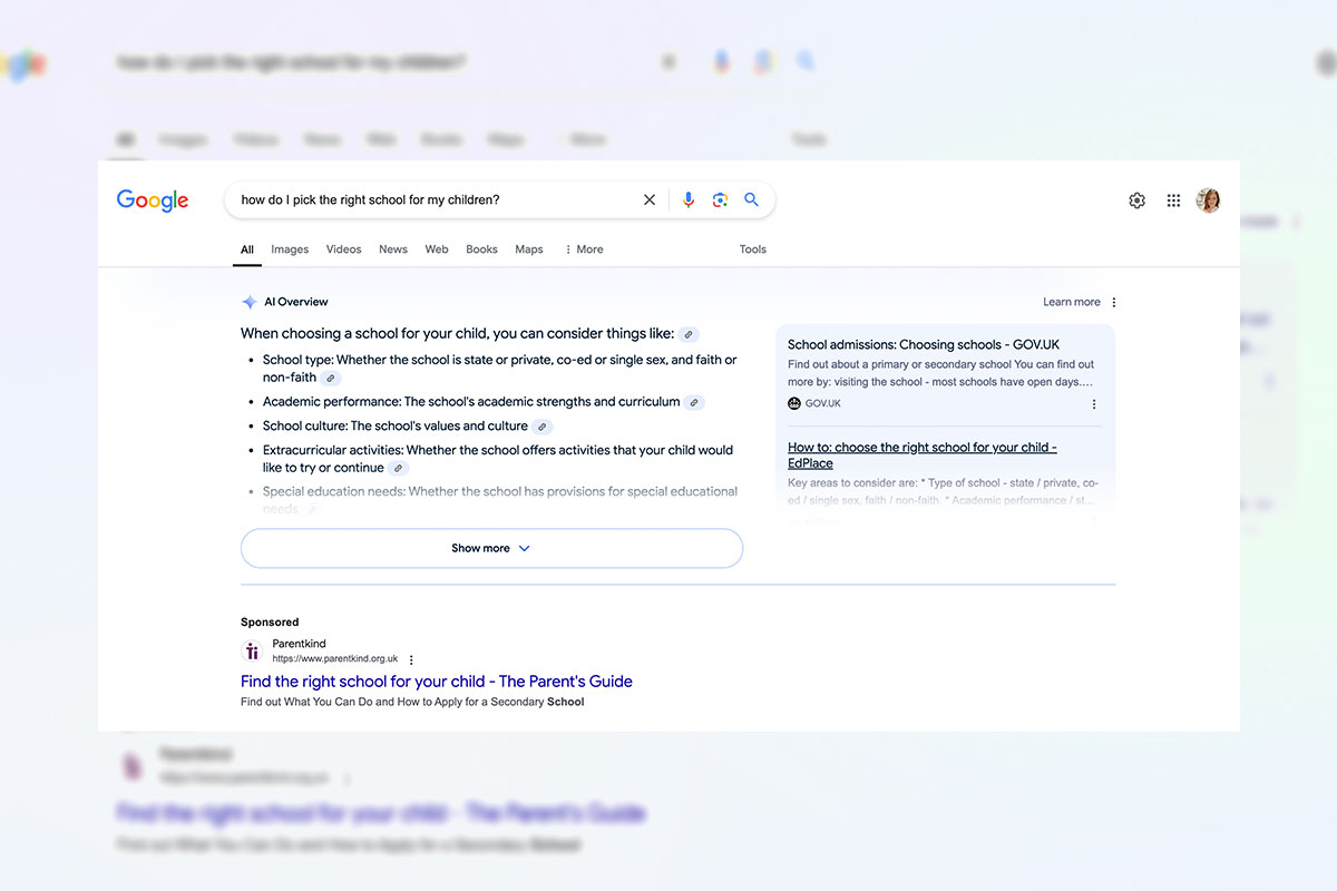 The Virtual Marketer Blog - SEO for Schools: Proven Strategies for Better Rankings banner - Google SERP AI Overview