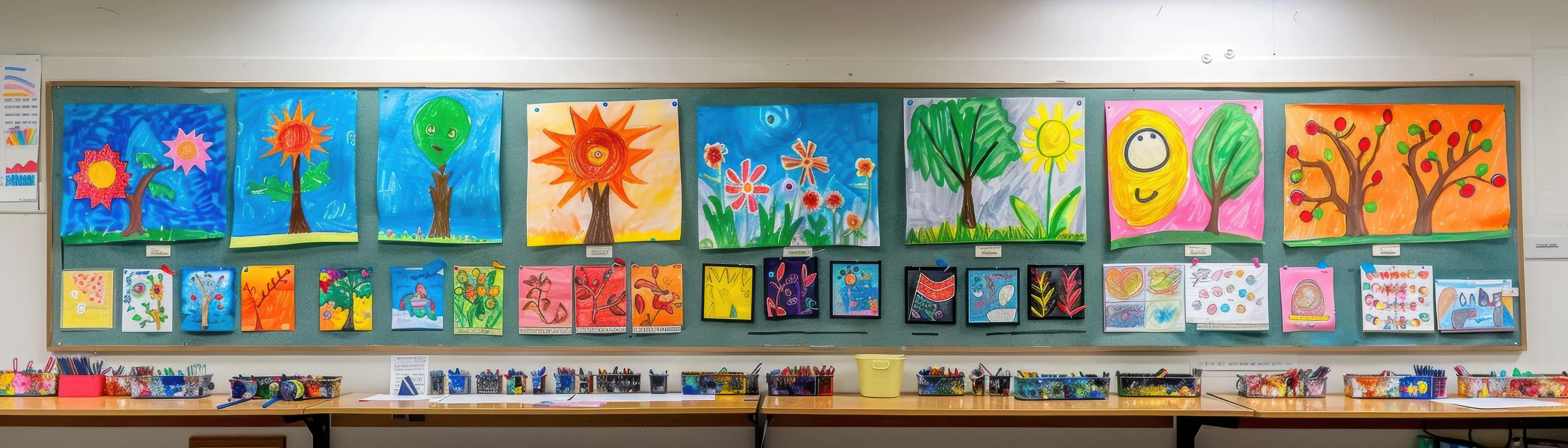 The Virtual Marketer - Private School Open House Ideas - Classroom Art Display