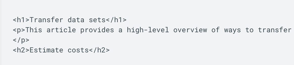 Proven SEO strategies for schools image of heading 1 code