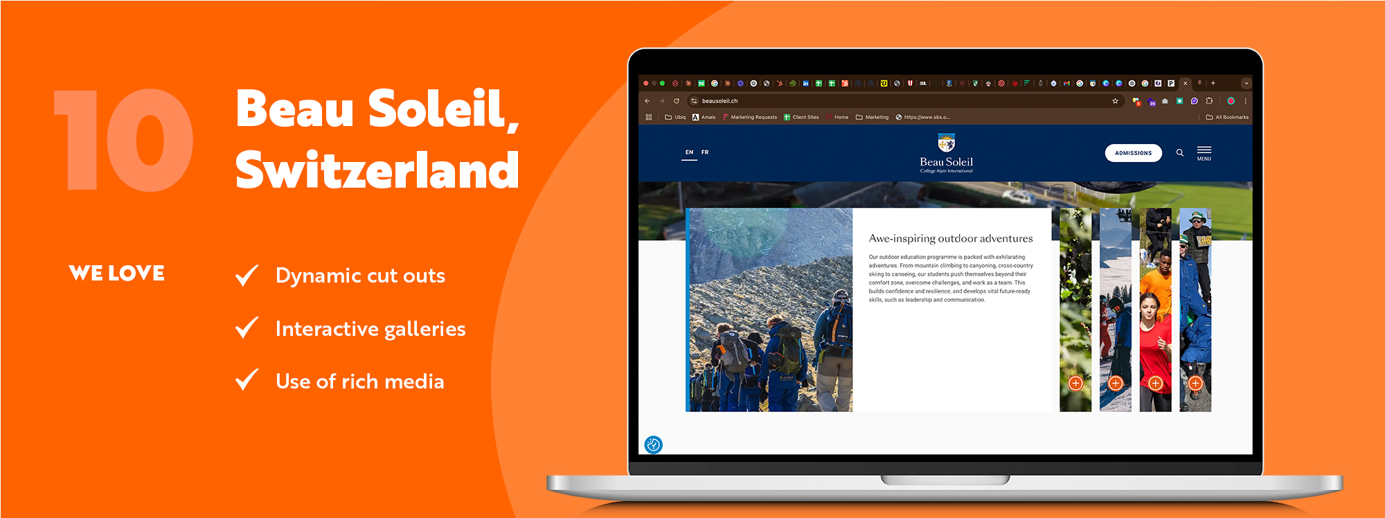 UBIQ Education - best school websites 2025 - beau soleil