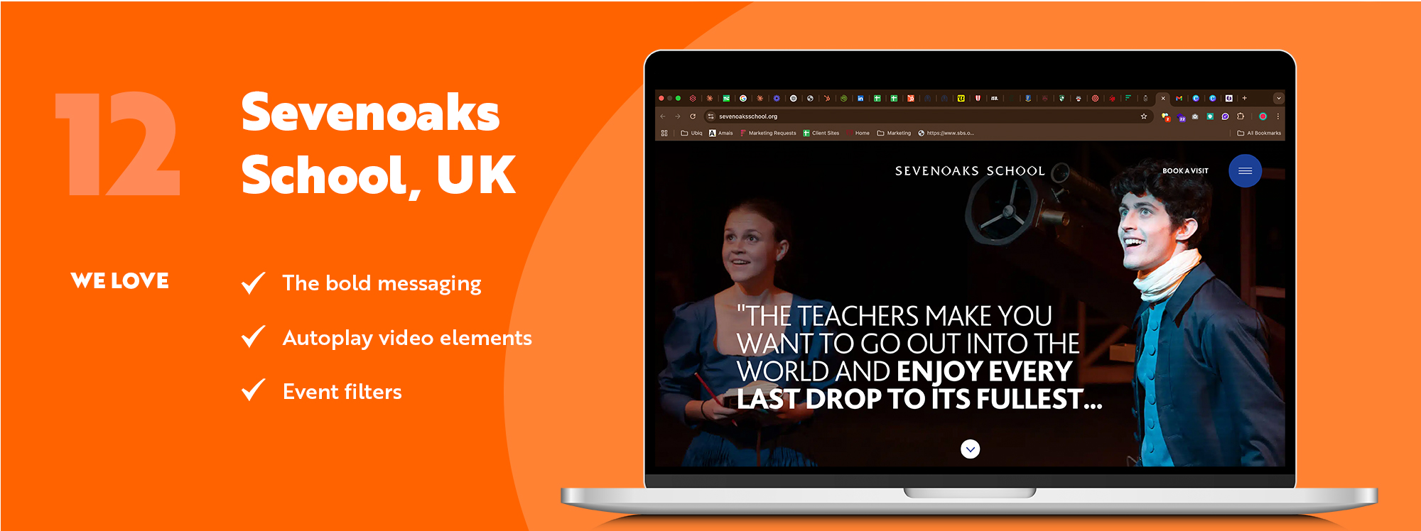 Best school website designs 2025 - sevenoaks school