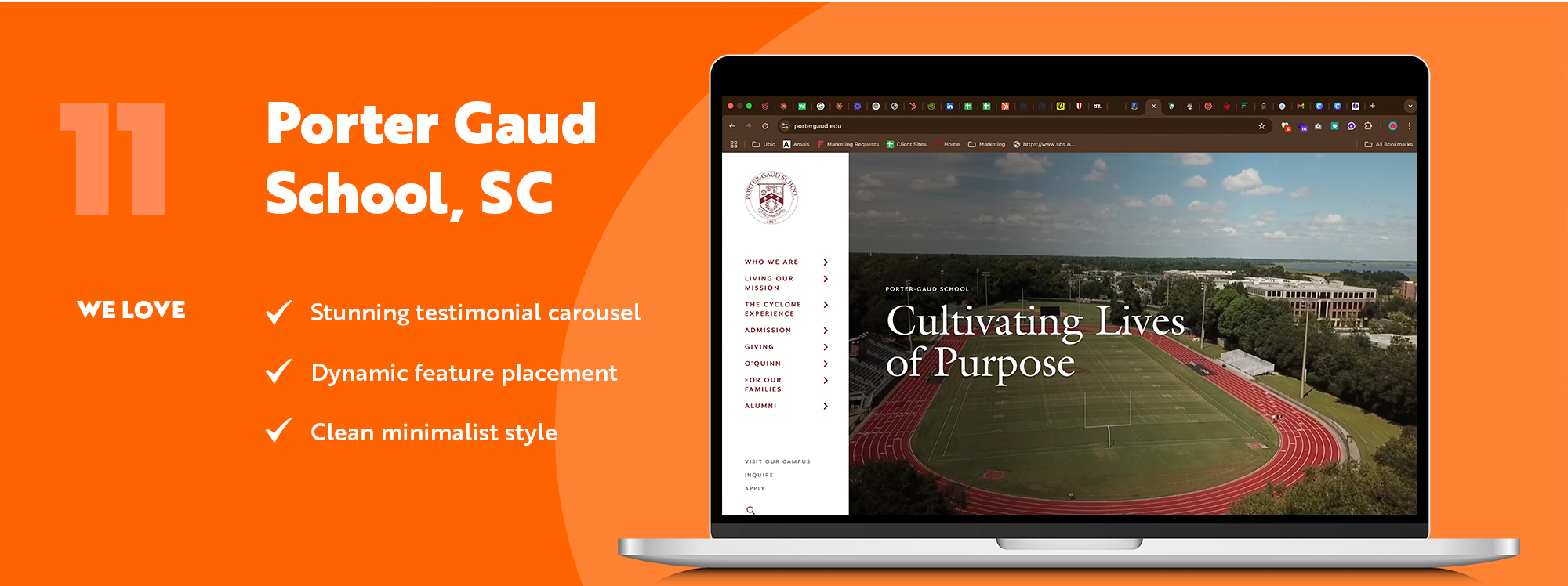 Best school website designs 2025 - porter gaud