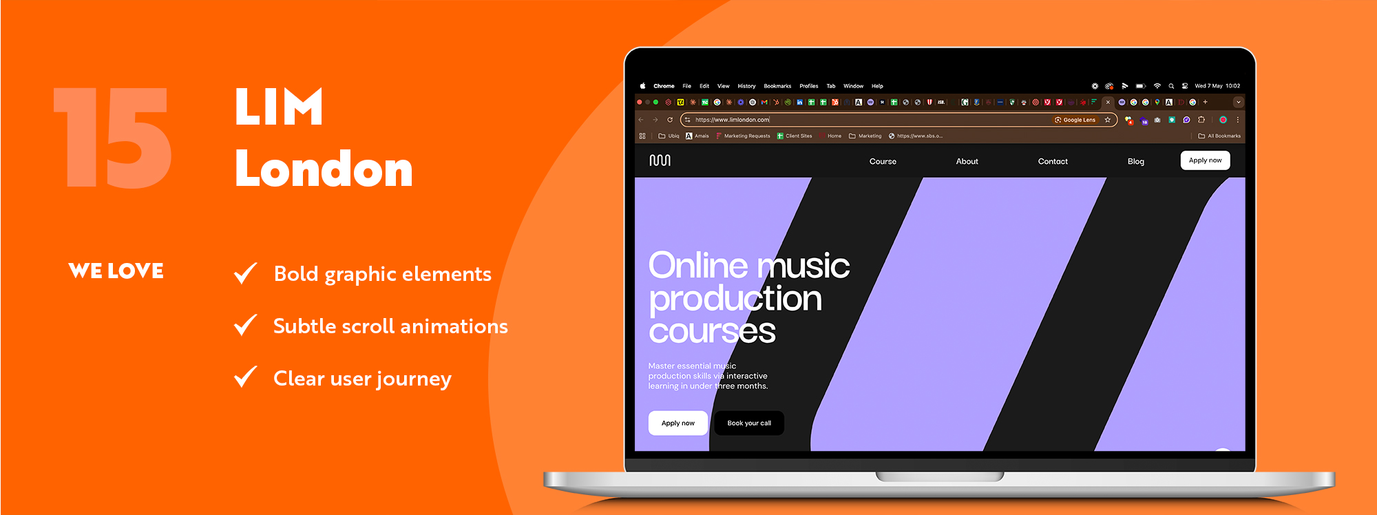 UBIQ Education - best school websites 2025 - LIM London homepage