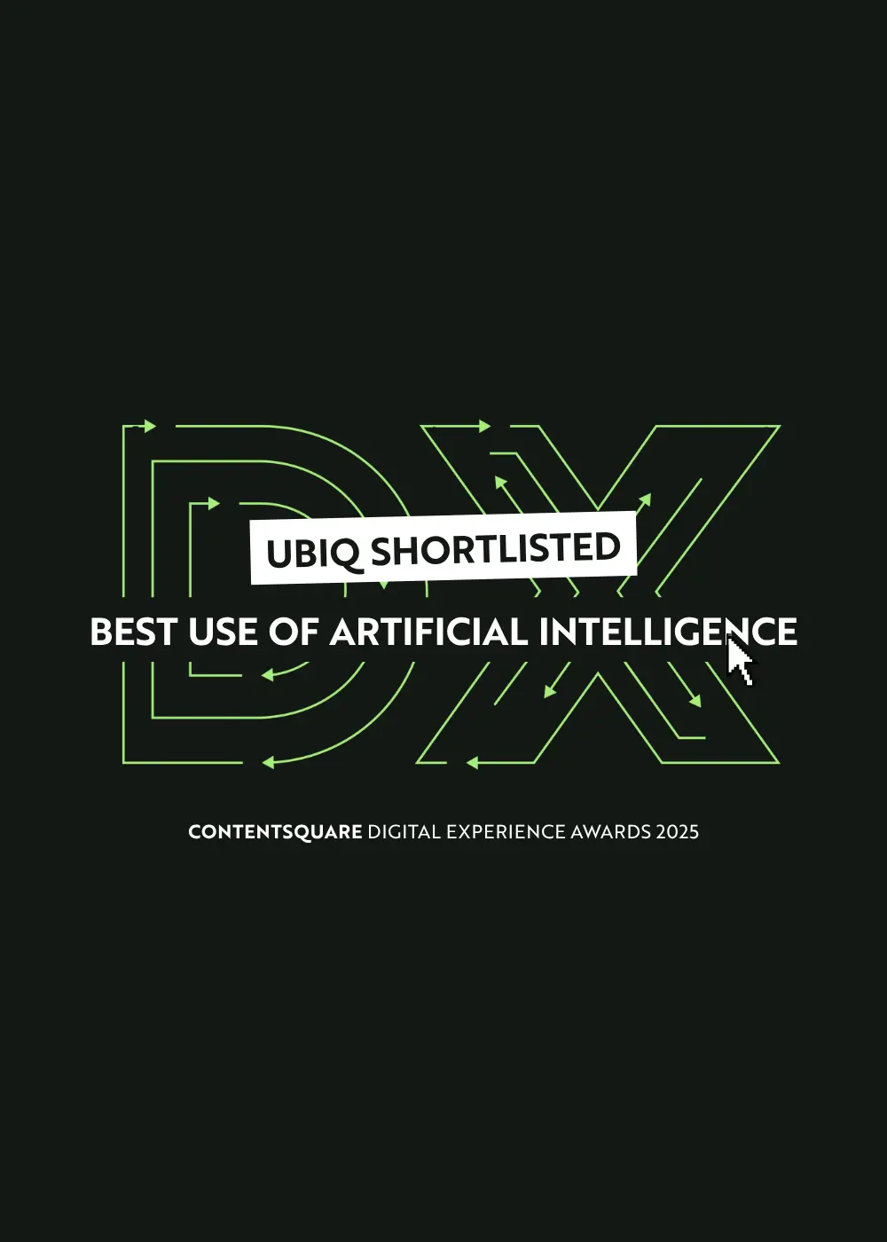 Ubiq Shortlisted for Contentsquare Best Use of AI Award