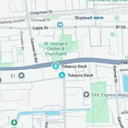 Map graphic for Tobacco Dock