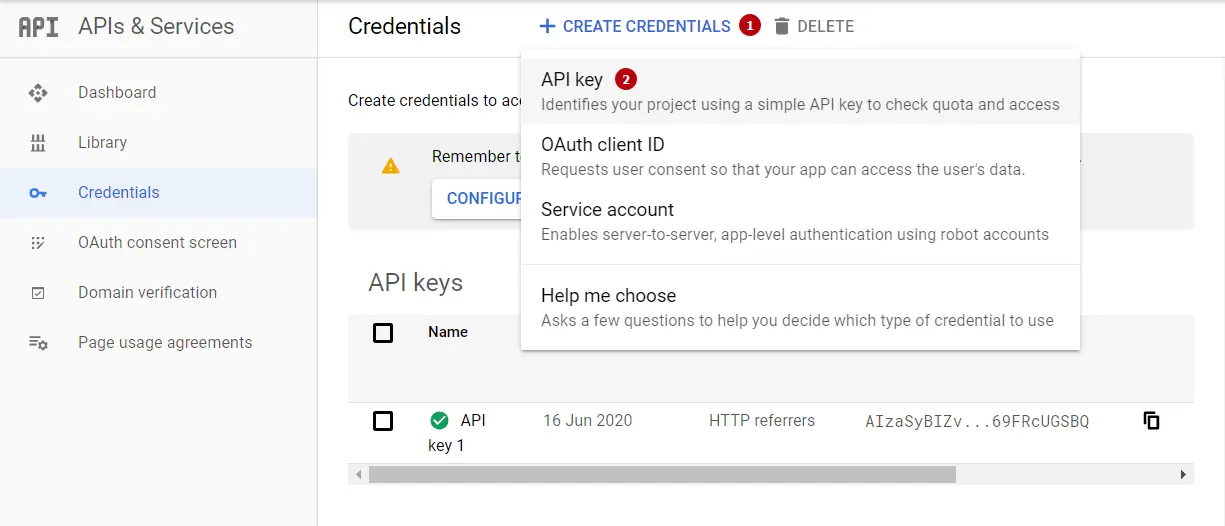 Create API