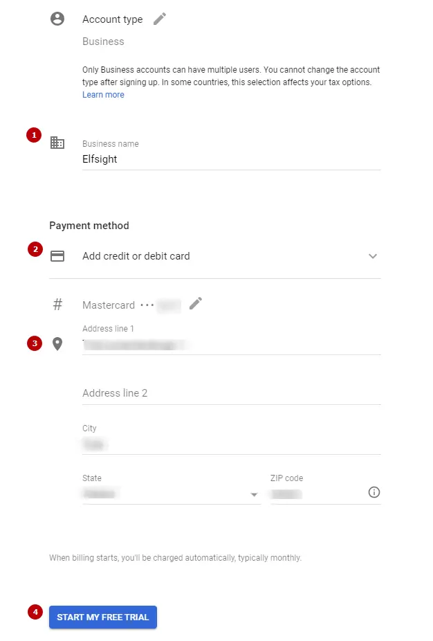 Account Information